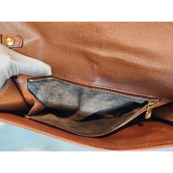 Louis Vuitton Monogram Bordeaux Clutch Shoulder Bag Crossbody Brown Canvas - Picture 8 of 16